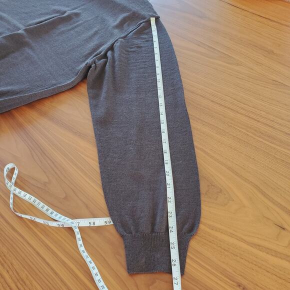 Nordstrom Mens VTG Italian Merino Wool Turtleneck Size XL Brown Preppy Gorpcore - Picture 8 of 9